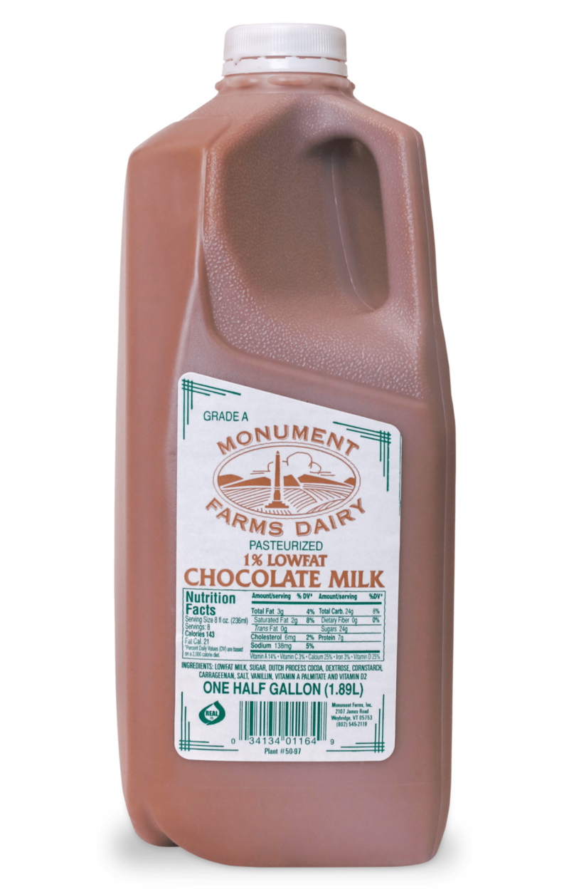 1% Local Chocolate Milk | Monument Fresh Vermont Dairy Distributor 1% Local Chocolate Milk | Monument Fresh Vermont Dairy Distributor