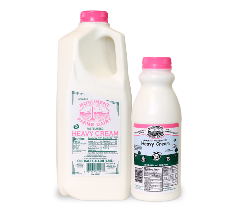 Local Heavy Cream Monument Fresh Vermont Dairy Distributor
